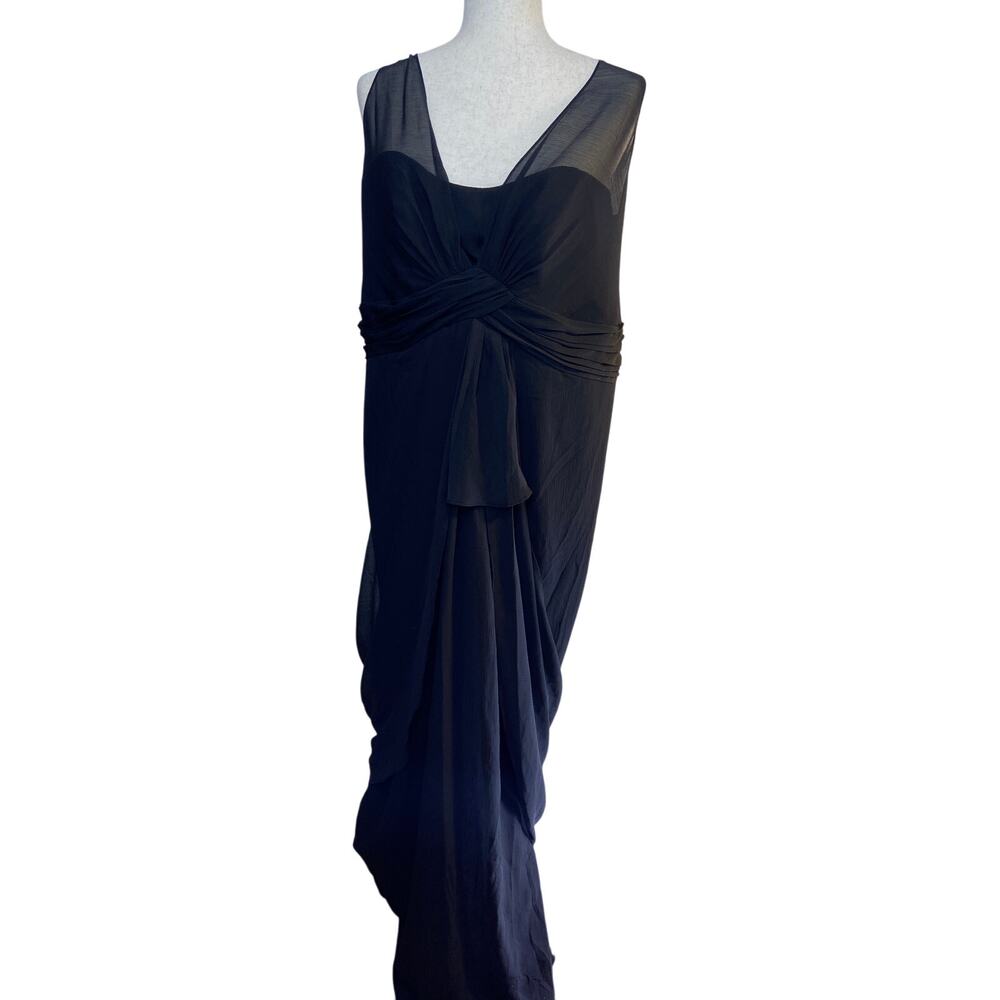 WHITE by Vera Wang bridesmaid black gown